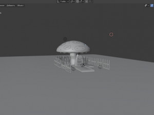 mushroom cemetery 3D 模型