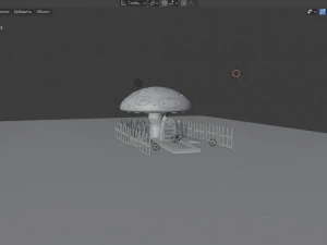 mushroom cemetery 3D Model
