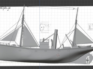 Trawler Seeback Modelo 3D