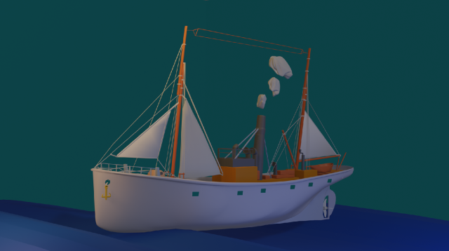 Trawler Seeback Modelo 3D .c4d .max .obj .3ds .fbx .stl .blend 