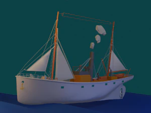 Traineira Seeback Modelo 3D