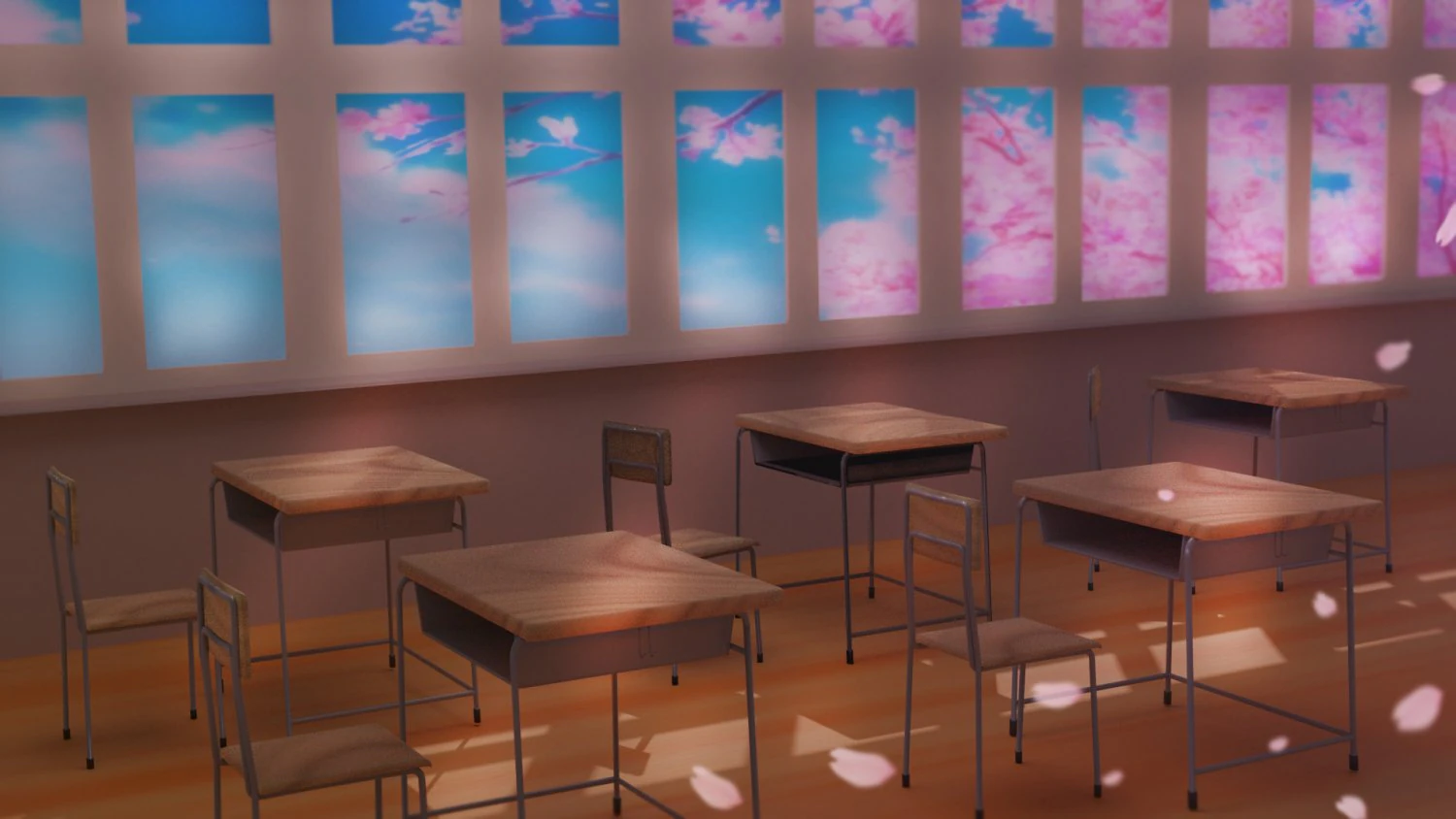Class Room 3D Model .c4d .max .obj .3ds .fbx .stl .blend 