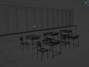 Class Room 3D Model