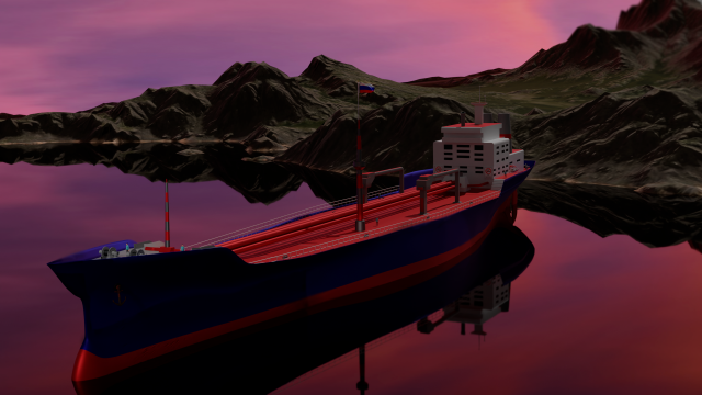 Oil Tanker Modelo 3D .c4d .max .obj .3ds .fbx .stl .blend 