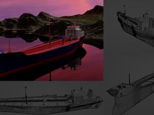 Oil Tanker Modelo 3D