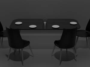 kitchen table and chairs 3D Model
