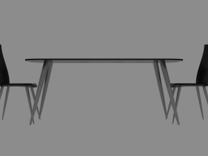 kitchen table and chairs 3D 모델