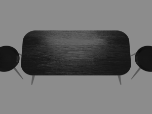 kitchen table and chairs 3D 모델