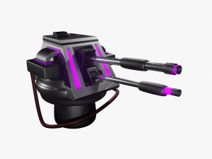 21 simple sci-fi ship 3D Model