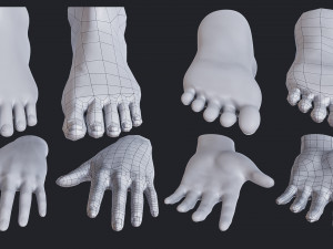 low poly human base mesh with uv 3D Модель