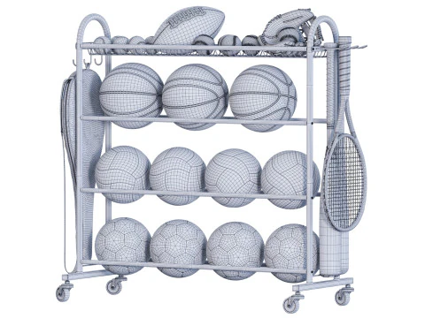 Set sportivo01 Modello 3D