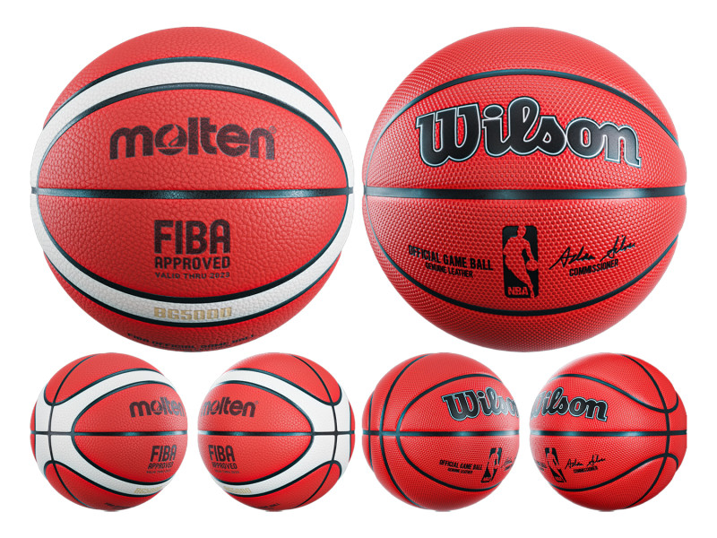 Basketball Molten And Wilson Modelo 3D .c4d .max .obj .3ds .fbx .stl .blend