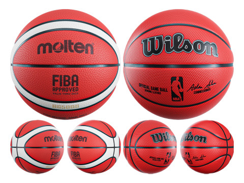 Basketball Molten And Wilson 3D Модель