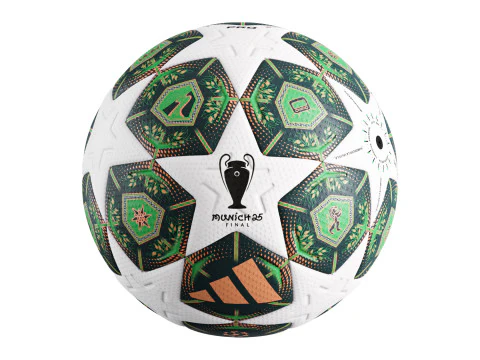 UEFA Champions League Final 2025 Match Ball 3D Model