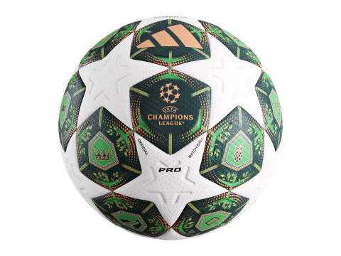 UEFA Champions League Final 2025 Match Ball 3D Model