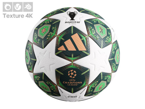 UEFA Champions League Final 2025 Match Ball 3D Модель