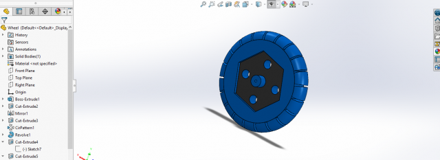 3d printable toy wheel model 3D 프린트 모델 .c4d .max .obj .3ds .fbx .stl .blend