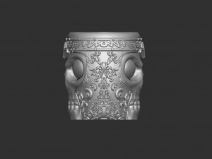 MUG SKULL 3D Print Model