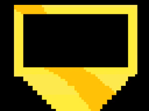 scudo dorato minecraft Modello 3D