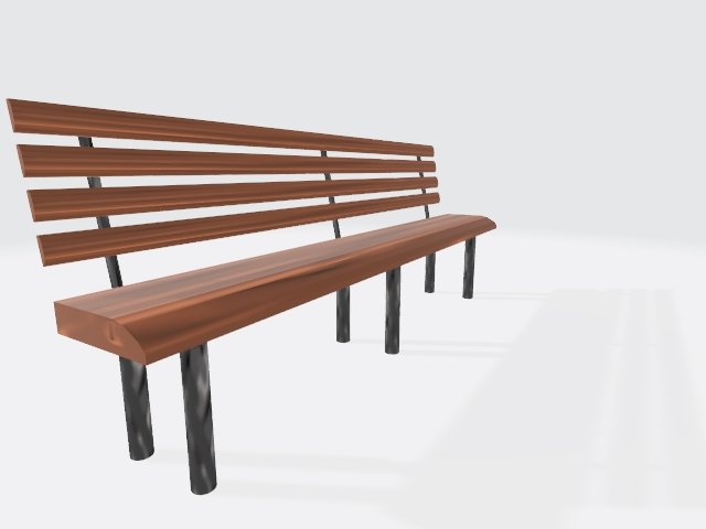 park bench Modello 3D .c4d .max .obj .3ds .fbx .stl .blend 