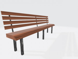 park bench 3D Model