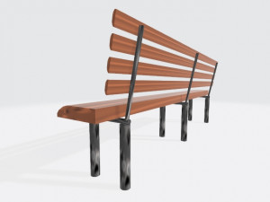 park bench Modello 3D