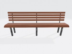 park bench Modello 3D