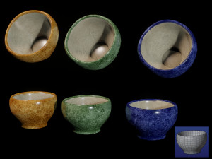 set for japanese tea ceremony Modello 3D