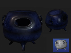 set for japanese tea ceremony Modello 3D