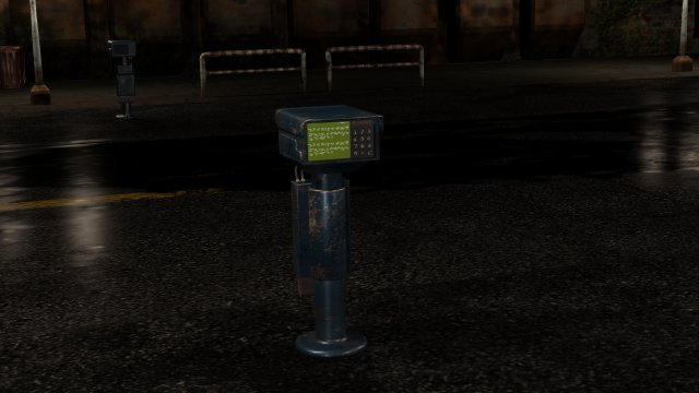 cyberpunk infoterminal Modelo 3D .c4d .max .obj .3ds .fbx .stl .blend 