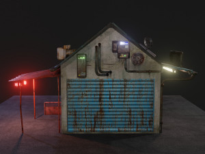 Cyberpunk Sushi House Modelo 3D