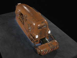 Sci Fi Street Sweeper Robot 3D 模型