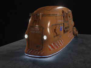 Sci Fi Street Sweeper Robot 3D 模型