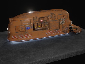 Sci Fi Street Sweeper Robot 3D 模型
