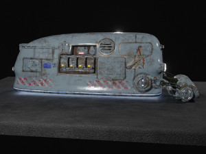 Sci Fi Street Sweeper Robot 3D 模型