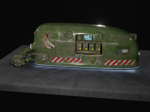 Sci Fi Street Sweeper Robot 3D 模型