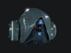 Low Poly Sci Fi Drone 3D 模型