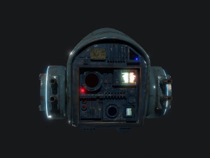 Low Poly Sci Fi Drone 3D 模型