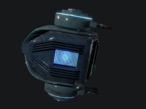Low Poly Sci Fi Drone 3D 模型