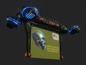Sci Fi Advertising Drone Modelo 3D
