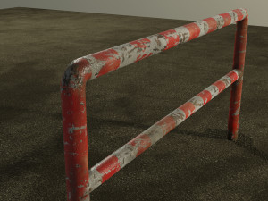 Road Barriers Set 3D 模型