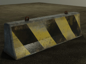 Road Barriers Set 3D 模型