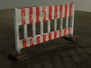 Road Barriers Set 3D 模型
