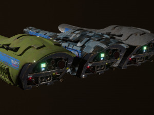 SciFi Drone Dragonfly 3D 모델