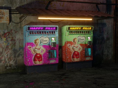 Happy Pills Machine 3D मॉडल