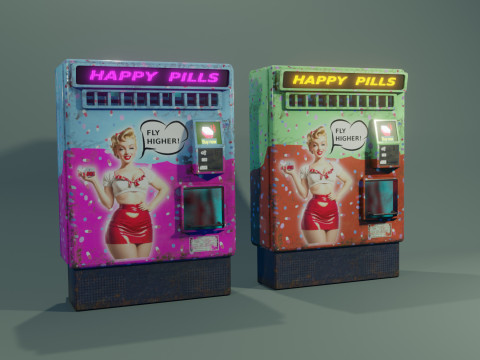 Happy Pills Machine Model 3D