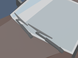 cartoon mercedes-benz e190 low-poly 3D Model