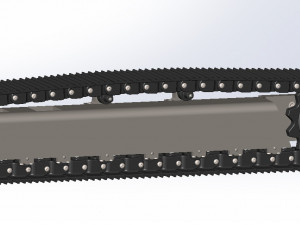 Track for excavator Modello di stampa 3D