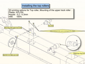 Track for excavator Modello di stampa 3D