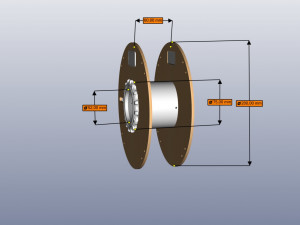 Collapsible reel for plastic V2 3D Принт Модель